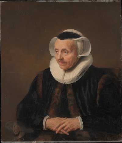 Portrait of an Old Woman by Jacob Adriaensz Backer
